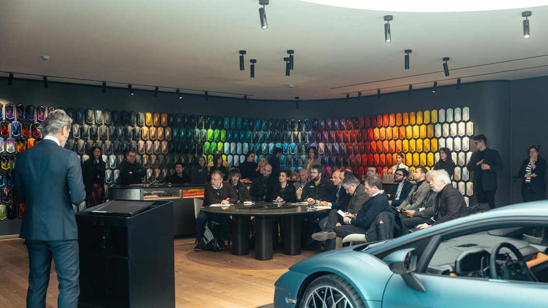 Presentazione nuova Lamborghini Temerario alla stampa italiana