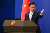 Chinese Foreign Ministry spokesperson Guo Jiakun holds a press conference