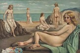 "Bañistas en la playa" (1934) de Giorgio de Chirico