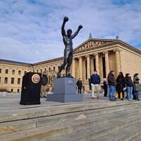 La Philadelphia di Rocky Balboa - la statua in cima ai gradini del Museo of Art