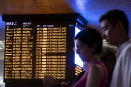 La Stazione Termini durante il guasto