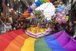 Un Pride in una foto di archivio