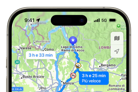 Apple Mappe, indicazioni per chi va in bicicletta