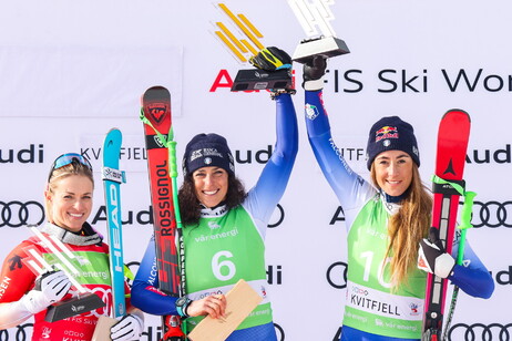 Lara Gut-Behrami, Federica Brignone e Sofia Goggia