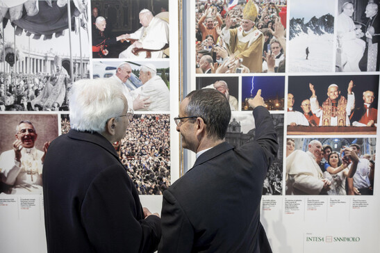 Mattarella visits ANSA 80th anniversary photo show