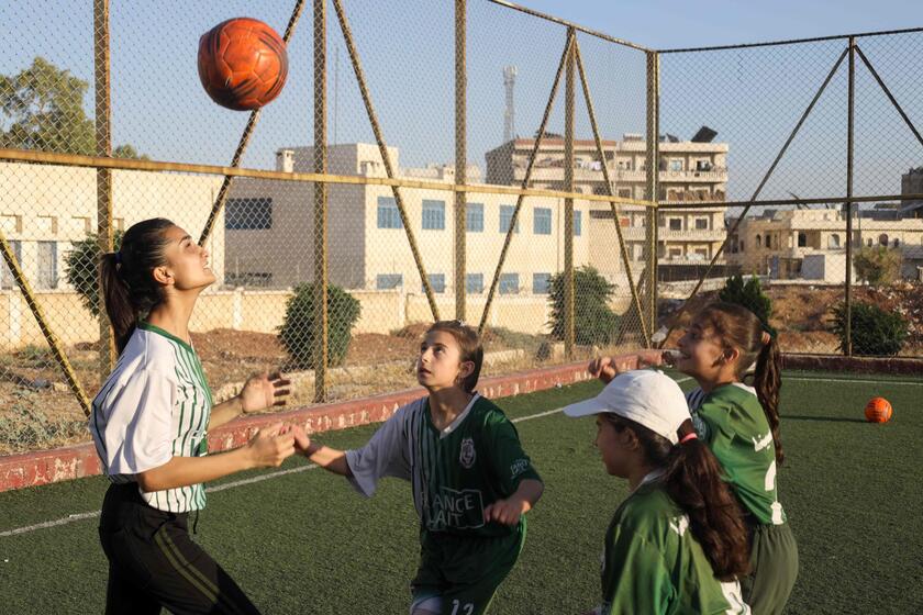 SYRIA-SPORTS-FOOTBALL-WOMEN © ANSA/AFP