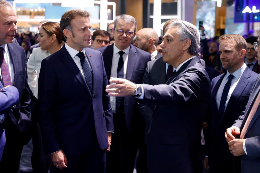 French President Macron visits Paris Motor Show 2024