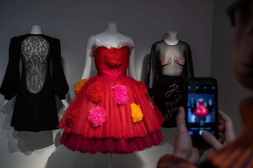 Yves Saint Laurent exhibition in Paris © ANSA/EPA