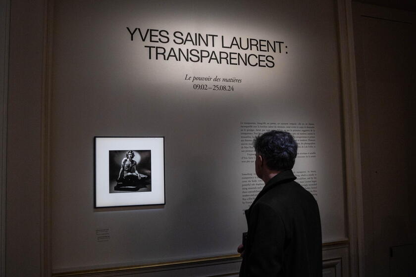 Yves Saint Laurent exhibition in Paris © ANSA/EPA