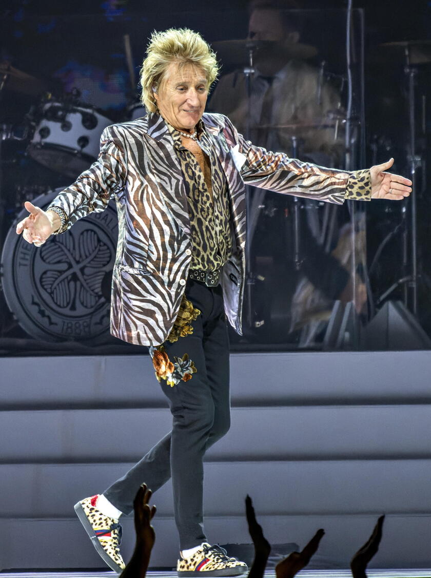 Rod Stewart in concert in Copenhagen