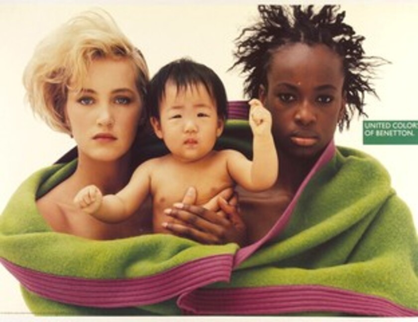 Una campagna pubblicitaria di Oliviero Toscani per Benetton