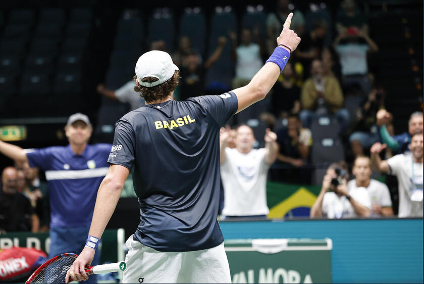 Tennis Davis Cup Final group Netherlands vs Brazil