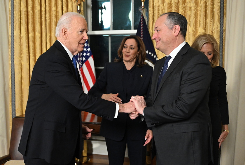 US President Biden delivers his farewell address to the nation from the Oval Office