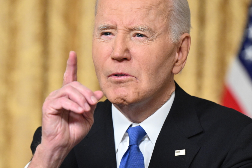 US President Biden delivers his farewell address to the nation from the Oval Office