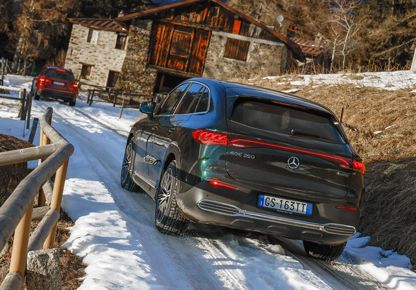 Mercedes Winter Experience con suv GLE ed EQE