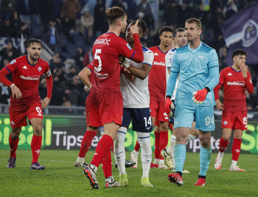 Serie A soccer match between SS Lazio vs ACF Fiorentina