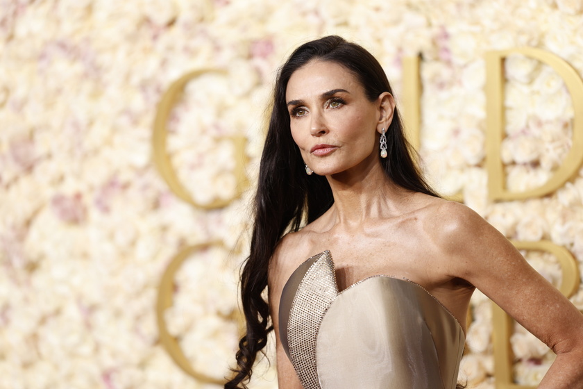 L'attrice Demi Moore alla cerimonia di premiazione dei Golden Globes