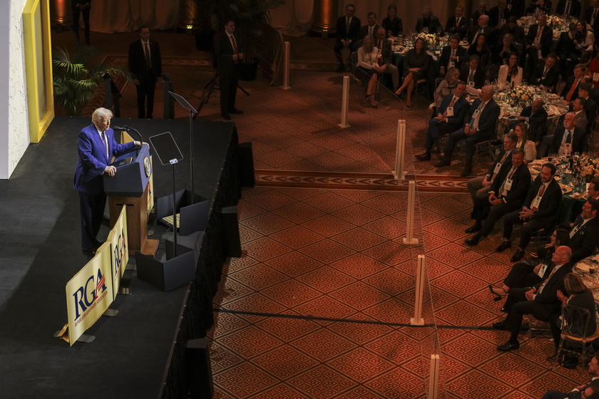 US President Donald J. Trump Addresses Republican Governors Association Meeting in Washington DC 