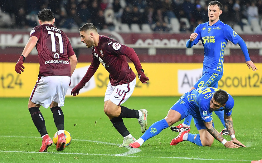 Serie A soccer match Torino vs Empoli