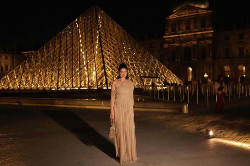 Paris Louvre Museum hosts its first-ever fashion gala - French actress and model Laetitia Casta