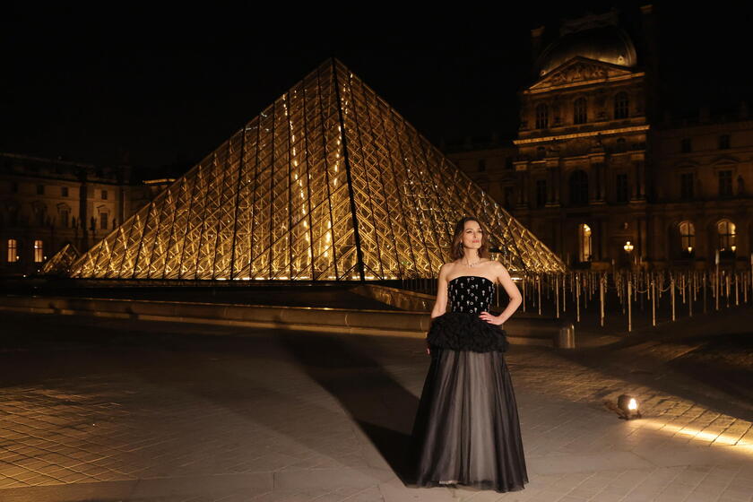 Paris Louvre Museum hosts its first-ever fashion gala - British actress Keira Knightley