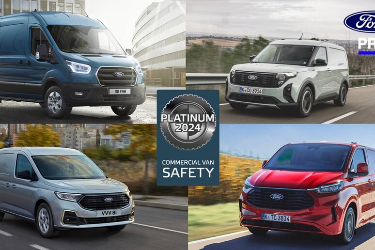 Ford Pro, Transit 2024 ottiene valutazione Platinum - RIPRODUZIONE RISERVATA