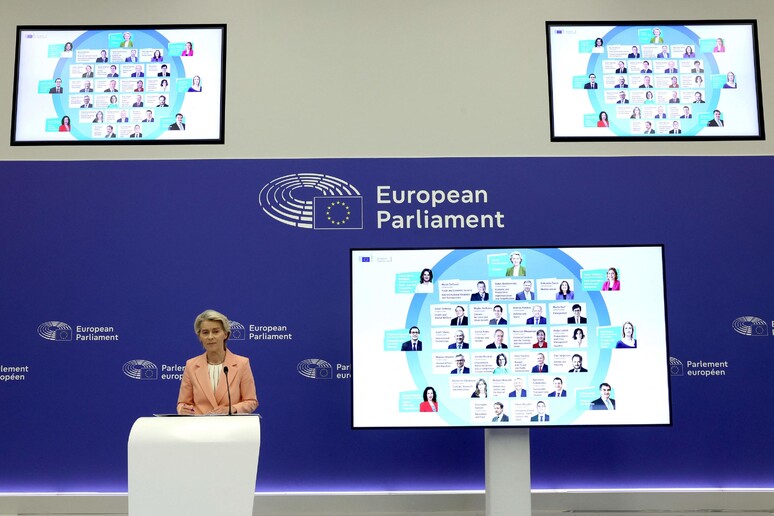 La presidente Ursula von der Leyen © ANSA/AFP