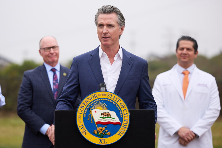 Il governatore della California Gavin Newsom © ANSA/EPA