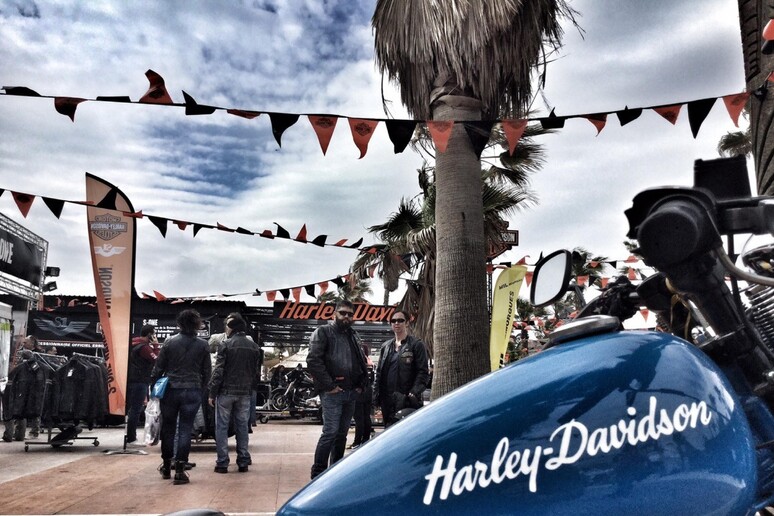 All 'Harley-Davidson Euro Festival tra motori e musica © ANSA/Web